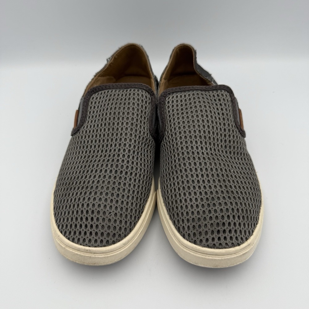 OluKai Pehuea Grey Slip-On Sneakers Breathable Mesh‎ Women's Size 7